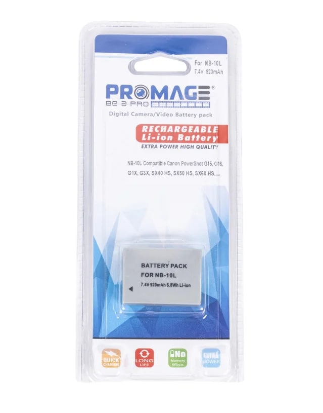 Аккумулятор Promage NB-10L для Canon