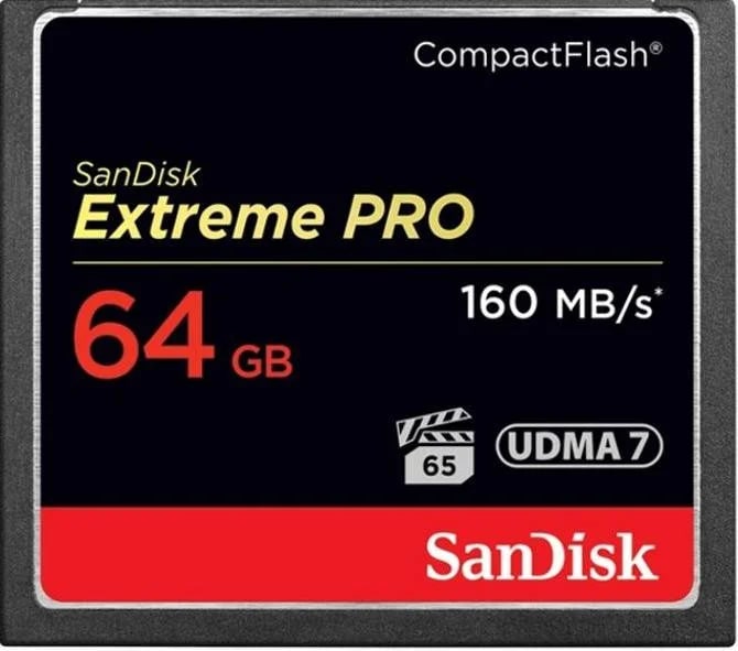 Карта памяти SanDisk CompactFlash 64GB 160mb/s