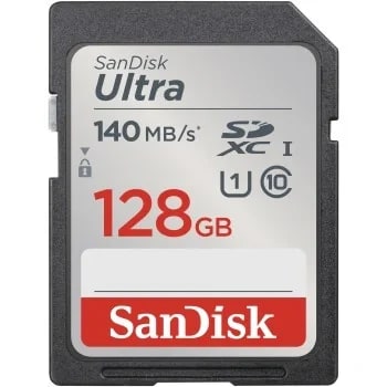 Карта памяти SanDisk ULTRA SD 128GB 140mb/s