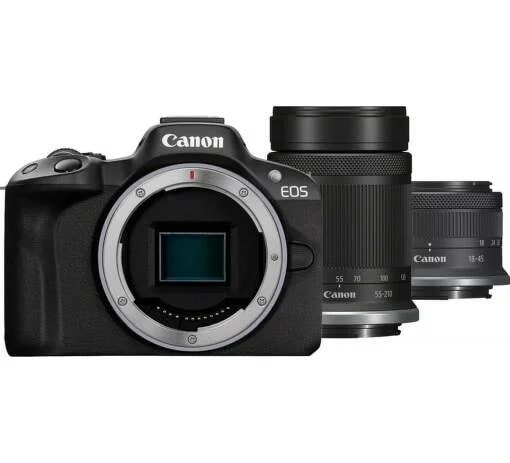 Фотоаппарат Canon EOS R50+RF-S 18-45+RF-S 55-210